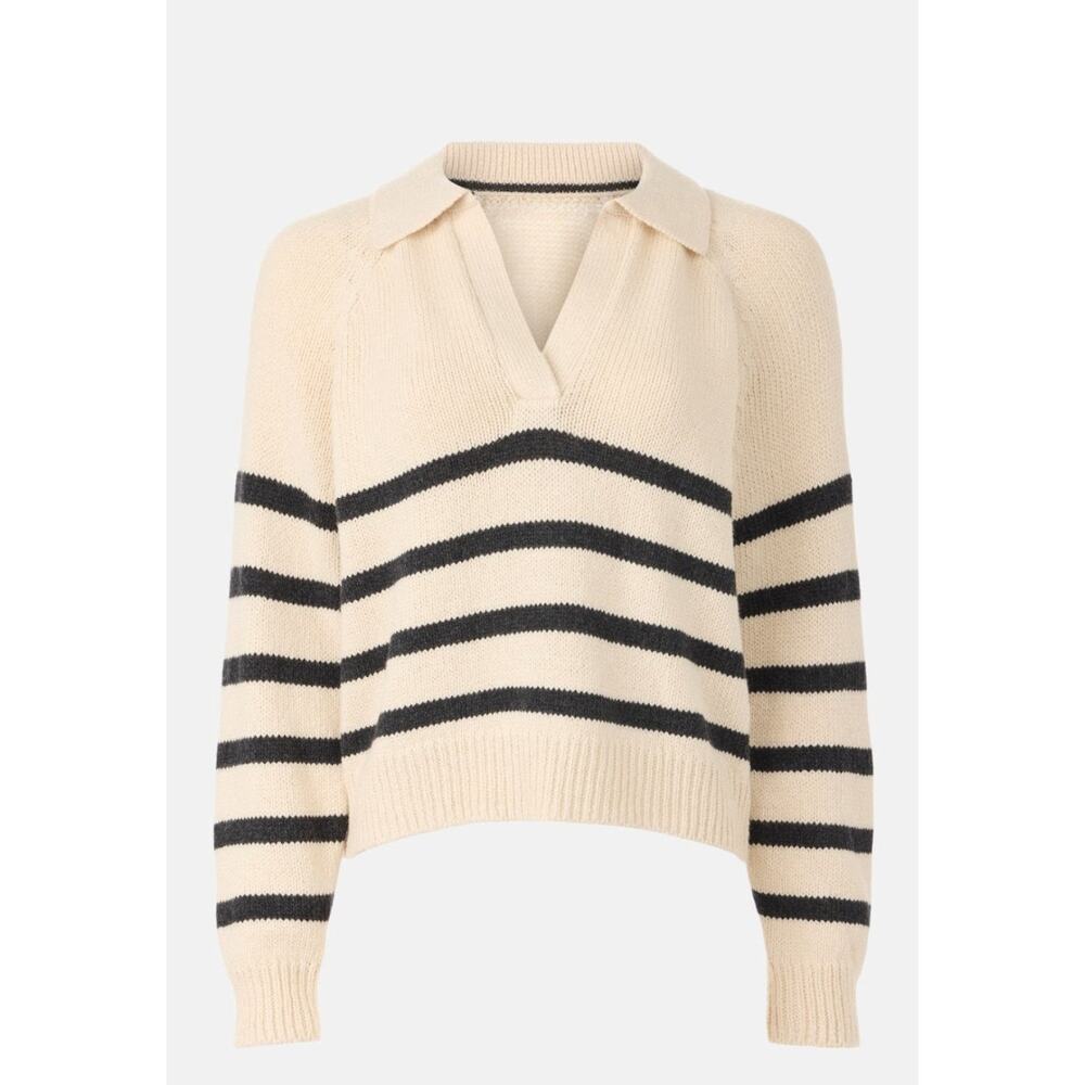 Marine Layer - Claire Relaxed Polo Sweater - Size Medium